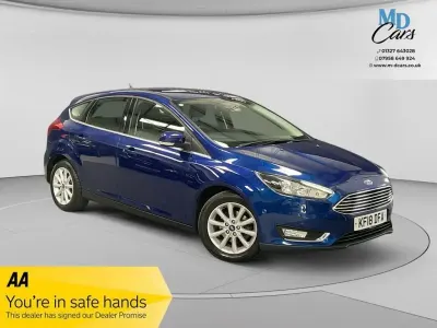 Used Ford Focus Titanium 2018 Blue Hatchback