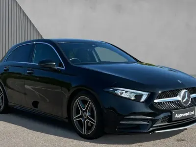 Used Mercedes A180 AMG Line Premium 136 HP (100 kW) 2019 Cosmos black metallic