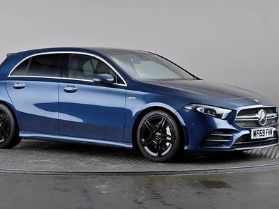 Used Mercedes A35 AMG Premium Plus 306 HP (225 kW) 2019 Blue Hatchback