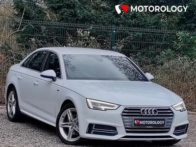 Used Audi A4 S-Line 150 HP (110 kW) 2018 White Sedan