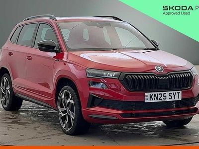 Used Skoda Karoq SportLine 150 HP (110 kW) 2025 Velvet red metallic SUV
