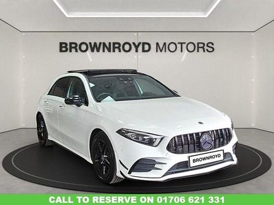 Begagnad Mercedes A250 AMG Line Premium Plus 224 HK (164 kW) 2018 Vit Halvkombi