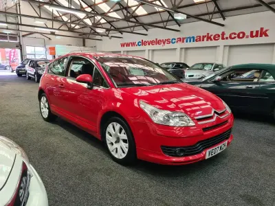 Used Citroën C4 110 HP (80 kW) 2007 Red Coupe