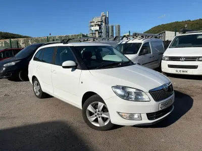 Used Skoda Fabia GreenLine 75 HP (55 kW) 2014 White Estate