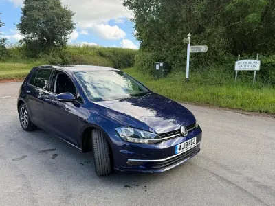 Used VW Golf VII Match 115 HP (84 kW) 2019 Blue Hatchback