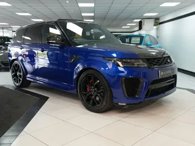 Used Land Rover Range Rover Sport SVR 575 HP (422 kW) 2021 Blue SUV