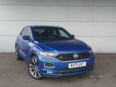 Used VW T-Roc R-line 150 HP (110 kW) 2021 Blue SUV