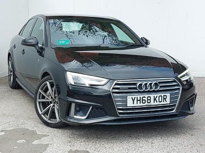 Begagnad Audi A4 S-Line 190 HK (139 kW) 2019 Svart Sedan