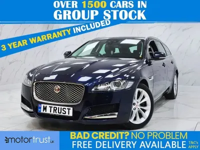 Usado Jaguar XF Sportbrake Portfolio 180 HP (132 kW) 2018 Azul Carrinha