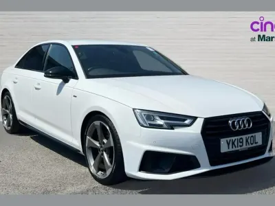Used Audi A4 Black Edition 150 HP (110 kW) 2019 White Sedan