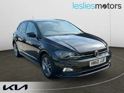 Used VW Polo R-line 95 HP (69 kW) 2018 Black Hatchback