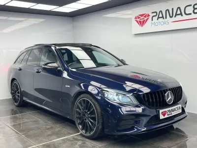 Used Mercedes C43 AMG Premium Plus 384 HP (282 kW) 2019 Blue Estate