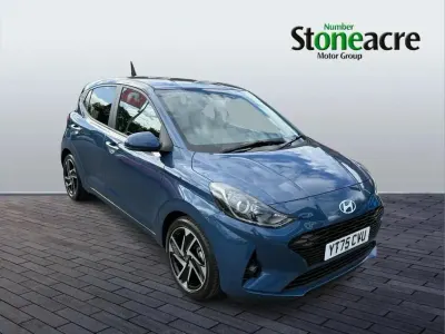 New Hyundai i10 Premium 79 HP (58 kW) 2025 Blue Hatchback