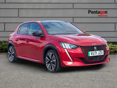 Used Peugeot e-208 Premium 100 kW (136 HP) 2021 Red Hatchback