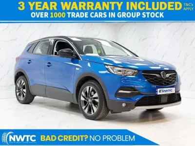 Used Vauxhall Grandland X Sport 130 HP (95 kW) 2019 Blue SUV