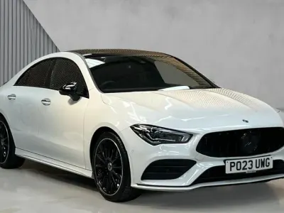Used Mercedes CLA200 AMG Line Premium Plus 163 HP (119 kW) 2023 White Coupe