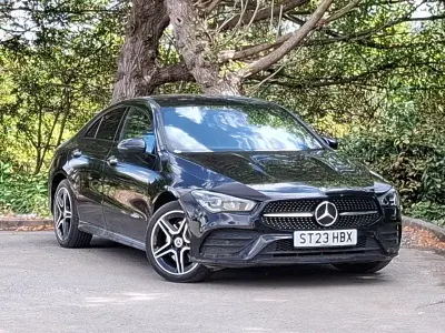 Used Mercedes CLA250e AMG Line Premium 218 HP (160 kW) 2023 Black Coupe