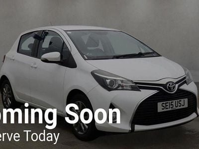 White Used 2015 Toyota Yaris Hatchback | £7,995 (Fair price)