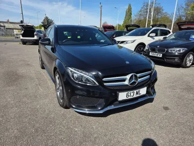 Second-hand Mercedes C220 AMG line 2015 Negru Break