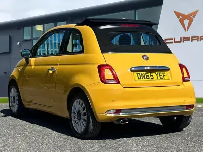 Used Fiat 500C Lounge 69 HP (50 kW) 2015 Yellow Cabriolet