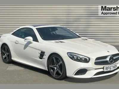 Used Mercedes SL400 AMG line 362 HP (266 kW) 2017 White Cabriolet
