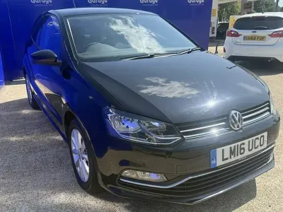 Used VW Polo Match 75 HP (55 kW) 2016 Black Hatchback