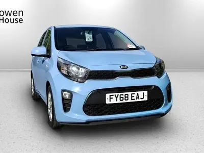 Used Kia Picanto 66 HP (48 kW) 2018 Blue Hatchback