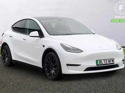 White Used 2022 Tesla Model Y Performance SUV | £29,299 (Fair price)