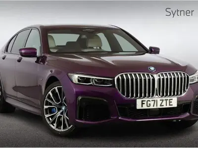 Used BMW 745e M Sport 389 HP (286 kW) 2021 Purple Sedan