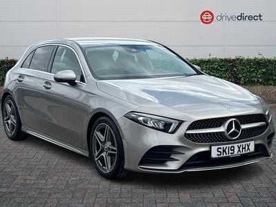 Used Mercedes A200 AMG line 163 HP (119 kW) 2019 Silver Hatchback