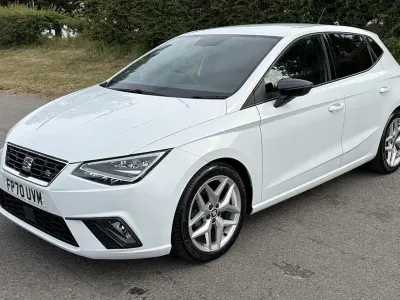 Used Seat Ibiza FR 95 HP (69 kW) 2020 White Hatchback
