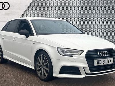 Used Audi A3 Black Edition 150 HP (110 kW) 2018 Ibis white Sedan
