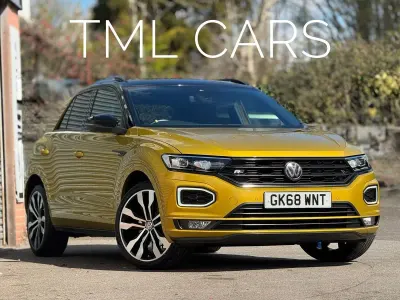 Used VW T-Roc R-line 150 HP (110 kW) 2018 Yellow SUV