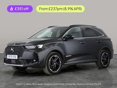 Used DS Automobiles DS7 Crossback Performance Line Plus 130 HP (95 kW) 2021 Black SUV