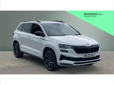 Used Skoda Karoq SportLine 150 HP (110 kW) 2023 White SUV