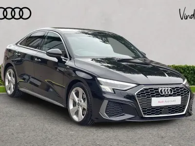 Used Audi A3 S-Line 147 HP (108 kW) 2022 Black Sedan