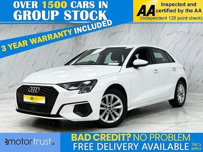 White Used 2021 Audi A3 Sportback Comfort Hatchback | £12,595 (Fair price)