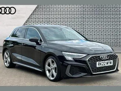 Used Audi A3 S-Line 147 HP (108 kW) 2022 Black Sedan