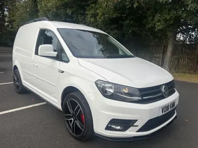 Used VW Caddy Highline 102 HP (75 kW) 2018 White MPV