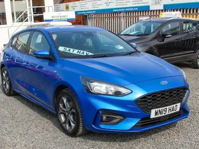 Used Ford Focus ST-Line 125 HP (91 kW) 2019 Blue Hatchback