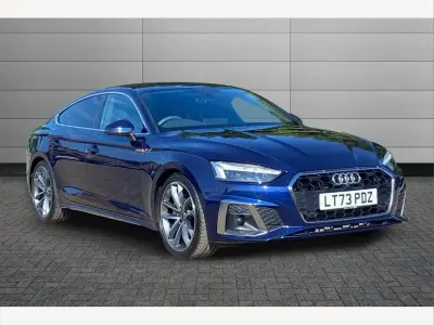 Used Audi A5 S-Line 204 HP (150 kW) 2023 Blue Coupe