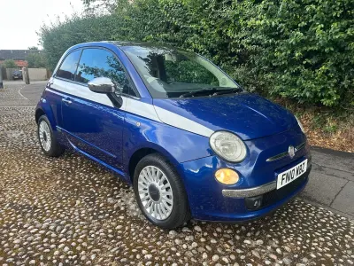 Used Fiat 500 Lounge 100 HP (73 kW) 2010 Blue Hatchback