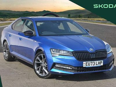 Blue Used 2023 Skoda Superb SportlinePlus Hatchback | £23,495 (Fair price)