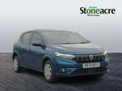 Begagnad Dacia Sandero Comfort 91 HK (66 kW) 2022 Blå Halvkombi