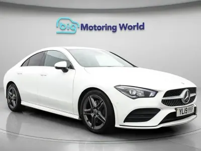 Used Mercedes CLA200 AMG line 163 HP (119 kW) 2019 White Coupe