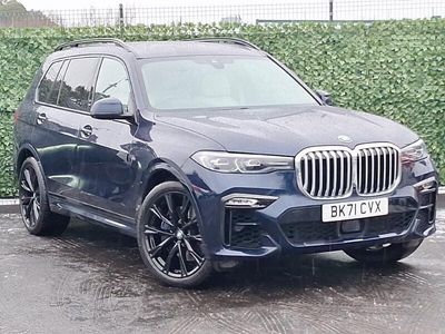 Blue Used 2021 BMW X7 M Sport SUV | £54,498 (Fair price)