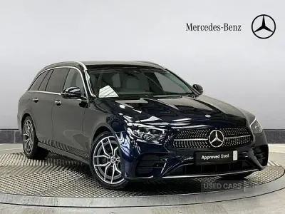 Used Mercedes E200 AMG Line Premium 200 HP (147 kW) 2022 Blue Estate