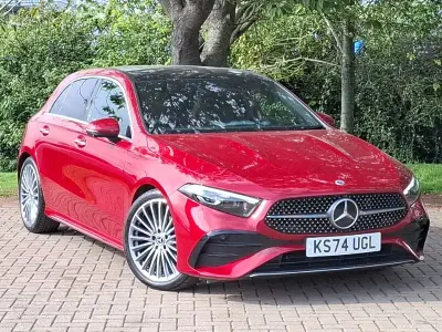 Used Mercedes A200 AMG Line Premium Plus 163 HP (119 kW) 2024 Red Hatchback