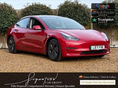 Used Tesla Model 3 Long Range AWD 366 kW (498 HP) 2021 Red Sedan