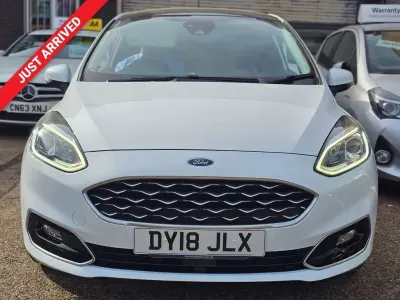 Begagnad Ford Fiesta Vignale 140 HK (102 kW) 2018 Vit Halvkombi